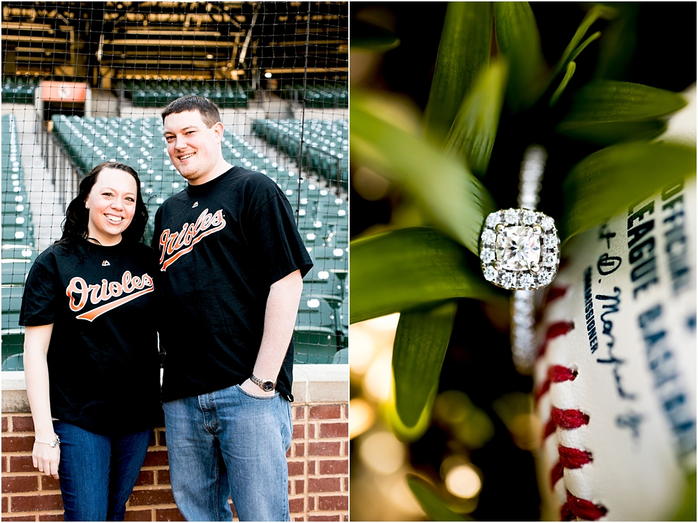  Camden Yard Oriole Park Downtown Baltimore Engagment Session | Living Radiant Photography | Best Baltimore Wedding Photographers 