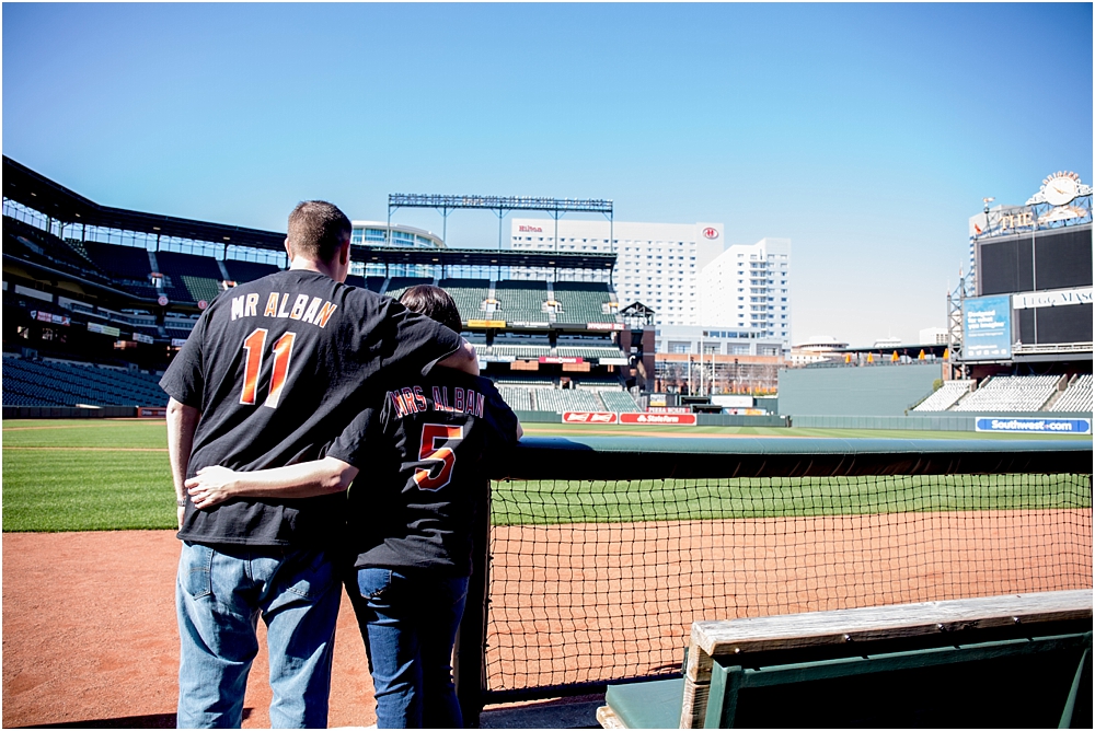  Camden Yard Oriole Park Downtown Baltimore Engagment Session | Living Radiant Photography | Best Baltimore Wedding Photographers 