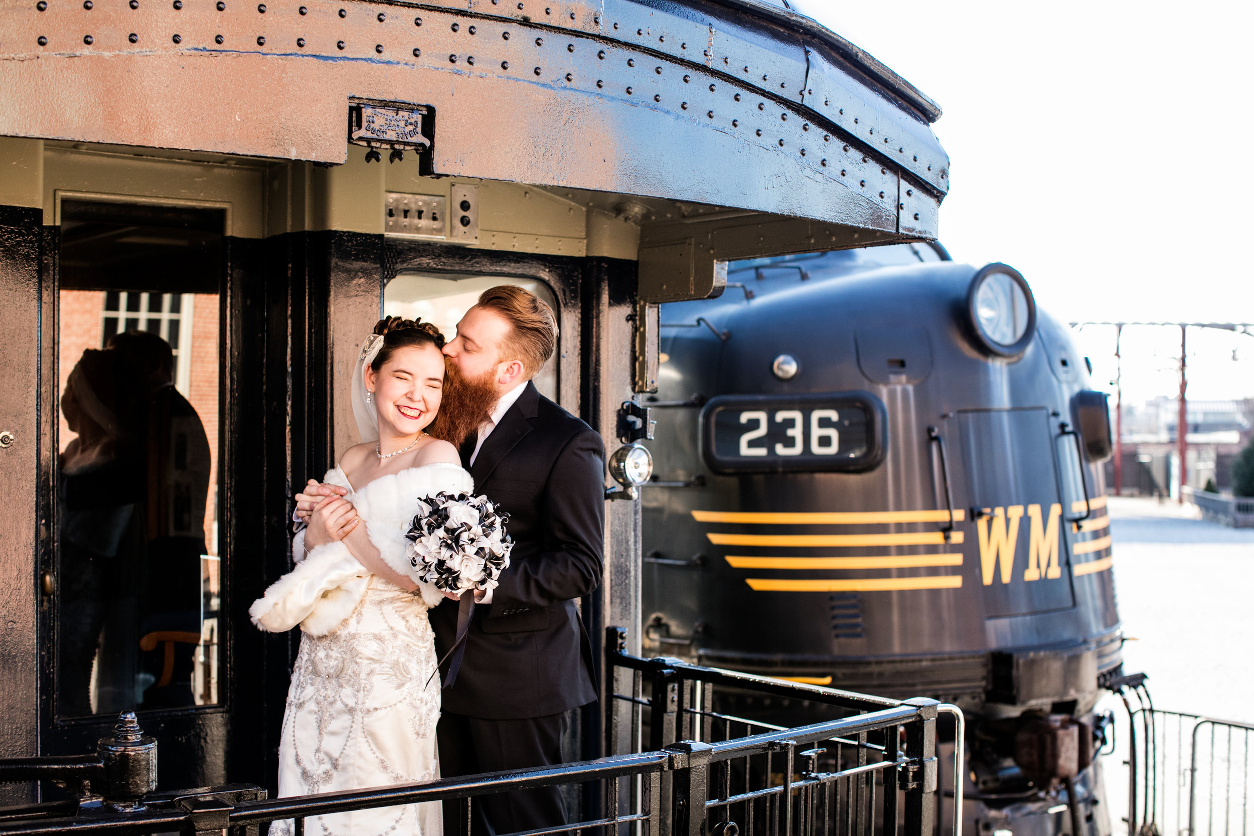 Brown Wedding Baltimore B&O Railroad Museum Wedding Living Radiant Photography photos-298.jpg